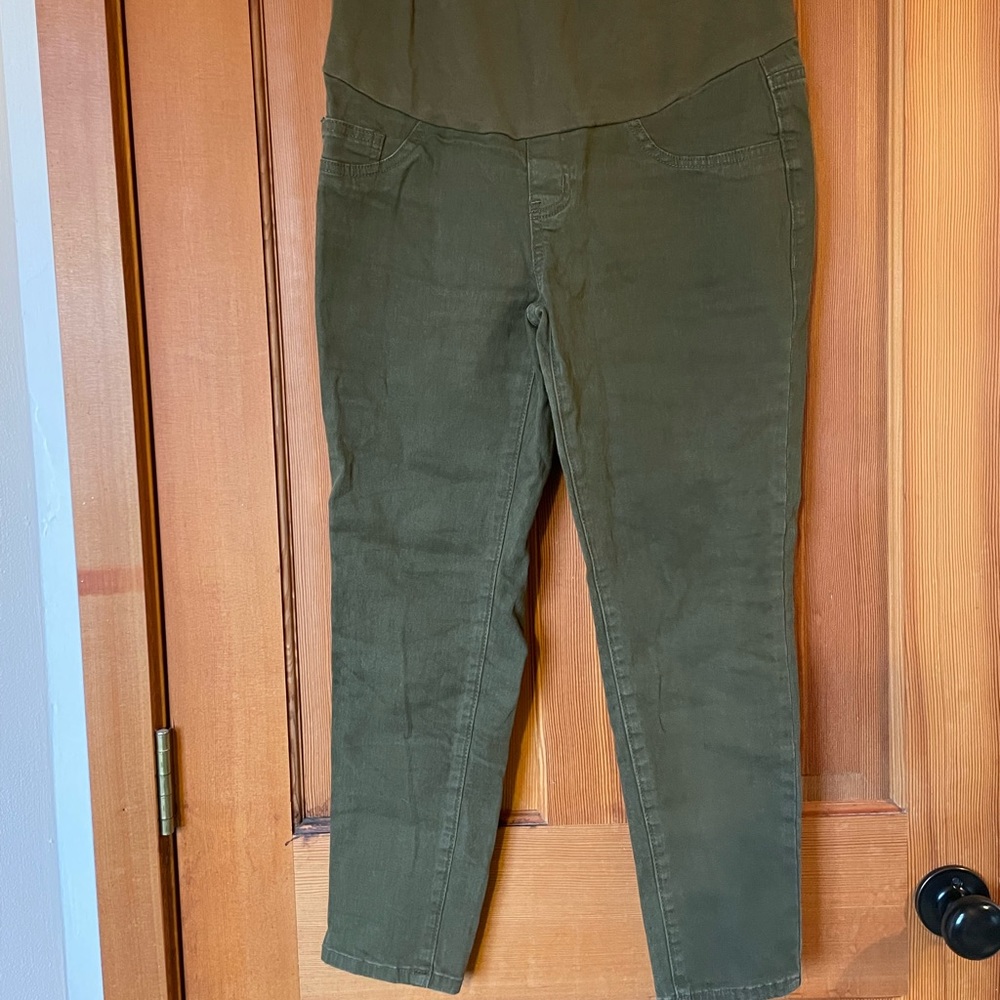 Shein olive green maternity pants